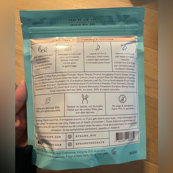 Frank Body A-Beauty Scrub - Brightening Exfoliator - Picture 2 of 2